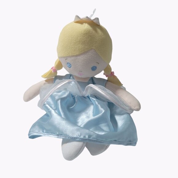 Baby Ganz Sweet & Simple Princess Doll 12 inch Plush Blue Dress Stuffed Animal - Picture 1 of 6